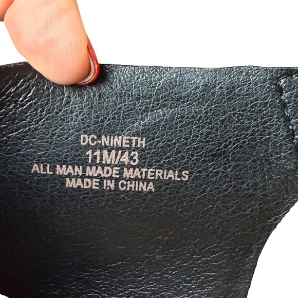 Dakota Chase Sandals Womens 11M Nineth Cross Strap Cork Wedge Snakeskin Black - Picture 10 of 11